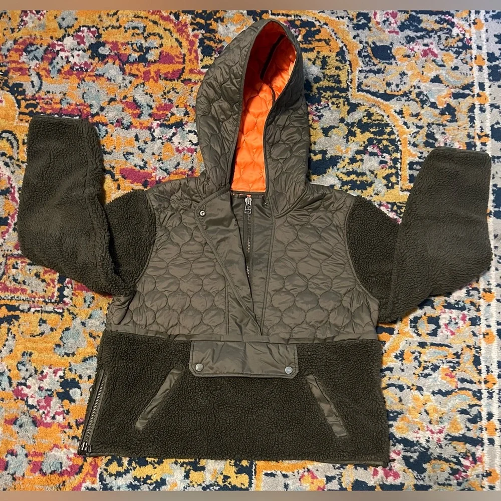Veronica Beard Leo Sherpa Quilted Pullover - Picture 4 of 11